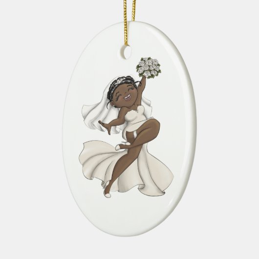 Happy Bride 11 Keramisch Ornament (Links)