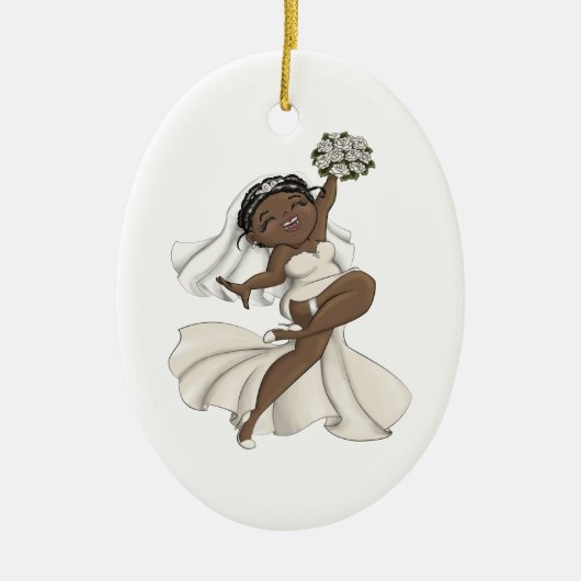 Happy Bride 11 Keramisch Ornament (Voorkant)