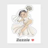 Happy Bride 11 Sticker (Vel)