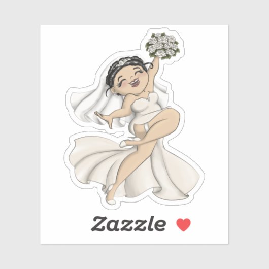 Happy Bride 11 Sticker (Vel)