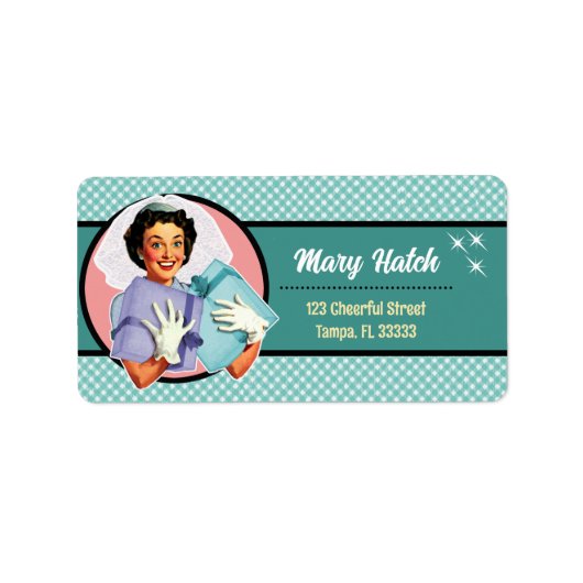 Happy Bride Adresetiketten Etiket (Voorkant)