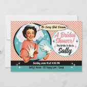 Happy Bride Douche uitnodiging - Roze (Voorkant)