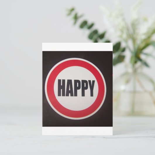 Happy Briefkaart (Staand voorkant)