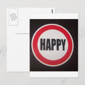 Happy Briefkaart (Voorkant / Achterkant)