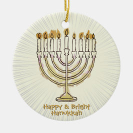 Happy & Bright Chanoeka Mooi Keramisch Ornament