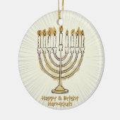Happy & Bright Chanoeka Mooi Keramisch Ornament (Links)