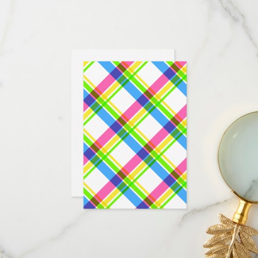 Happy & Bright gevouwen bedankkaarten Bedankkaart (Voorkant / Achterkant in situ)