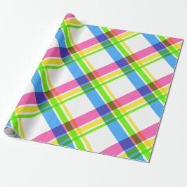 Happy & Bright Plaid inpakpapier
