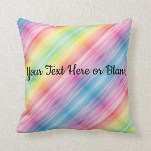 Happy Bright Rainbow Pillow aangepaste tekst omkee Kussen