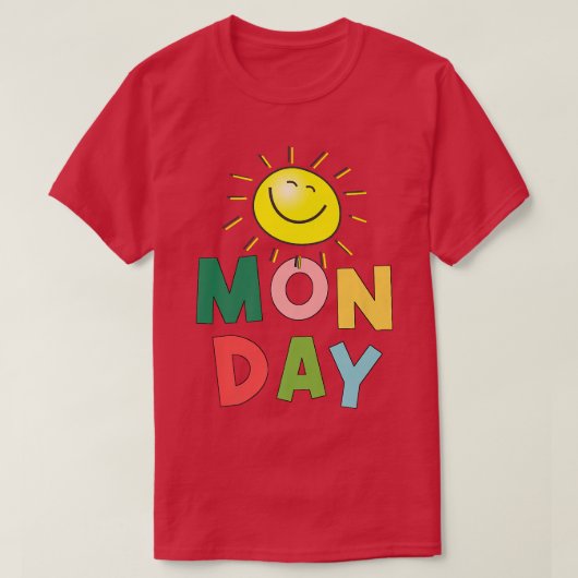 Happy Bright Sunny Maandag T-shirt (Design voorkant)