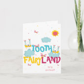 Happy Bright Tooth Fairy Land Sparkly Magisch Plez Kaart (Voorkant)