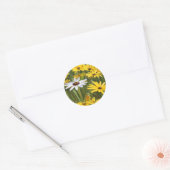 Happy Bright Yellow Flowers Wedding for Sticker (Envelop)