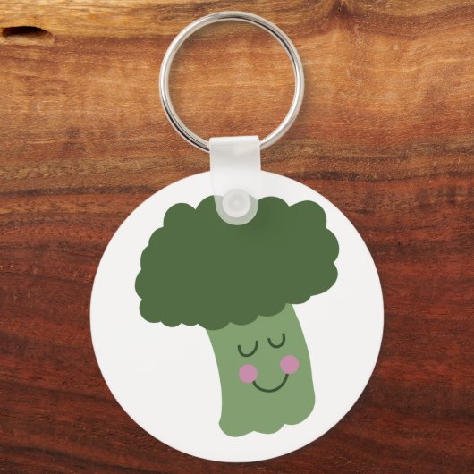 Happy Broccoli Sleutelhanger (Voorkant)