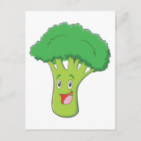 Happy Broccoli Vegetable Smiling