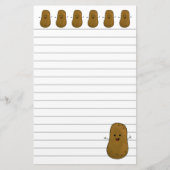 Happy Brown Potato Stationery Briefpapier (Voorkant)