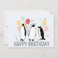 Happy BRRthday Pinguïn Winter Verjaardagsballonnen