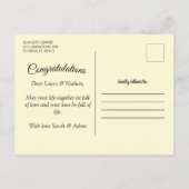 Happy bruiloft Briefkaart (Achterkant)