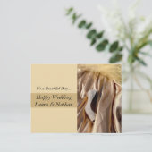 Happy bruiloft Briefkaart (Staand voorkant)