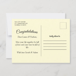 Happy bruiloft Briefkaart