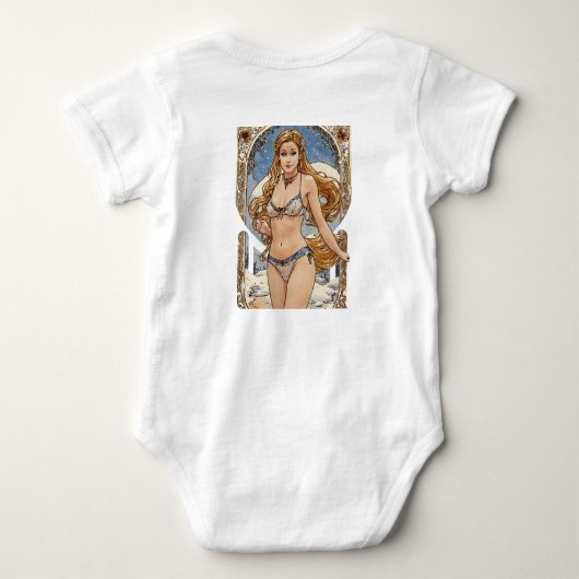 Happy Brunette en Zoeken BlondeV2 Mucha Style Romper (Achterkant)