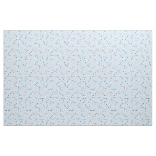 Happy Brushing Teeth Pattern Stof (Fat Quarter)