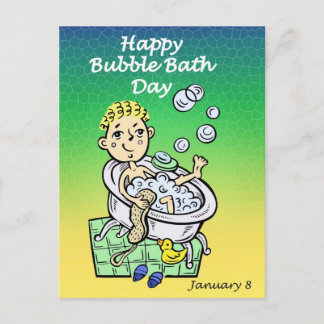 Happy Bubble Dag 8 januari Briefkaart