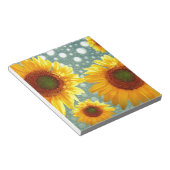 Happy Bubble Sunflower Notitieblok (Schuin)
