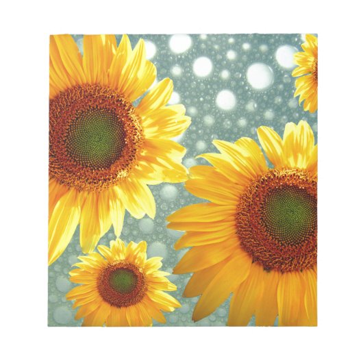 Happy Bubble Sunflower Notitieblok (Voorkant)