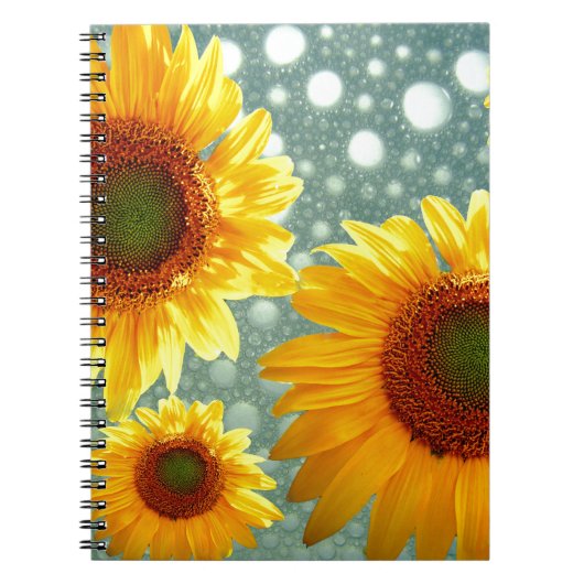 Happy Bubble Sunflower Notitieboek (Voorkant)