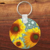 Happy Bubble Sunflower Sleutelhanger (Voorkant)
