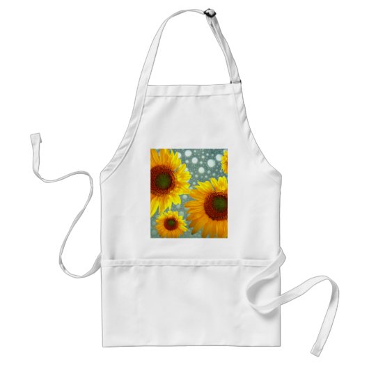 Happy Bubble Sunflower Standaard Schort (Voorkant)