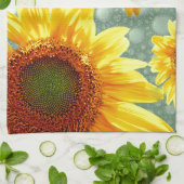Happy Bubble Sunflower Theedoek (Gevouwen)