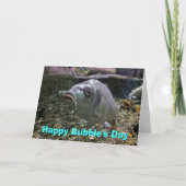 Happy Bubble's Day Birthday Card with Fish Kaart (Voorkant)