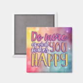 Happy Bubbly Quote Magnet (Voorkant / Achterkant)