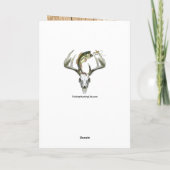 Happy Buckin 50th Birthday Hunting Kaart (Achterkant)