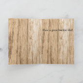 Happy Buckin 50th Birthday Hunting Kaart (Binnen)