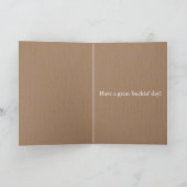 Happy Buckin Birthday Hunting Kaart (Binnen)