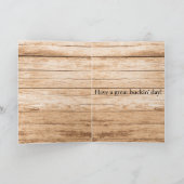 Happy Buckin Birthday Hunting Kaart (Binnen)