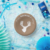 Happy Buckin' Birthday Hunting Papieren Kommen (Feest)