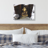 Happy Buddha Among the Crashing Waves Canvas Afdruk (Insitu (Slaapkamer))