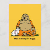HAPPY BUDDHA BRIEFKAART (Voorkant)