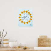 Happy Buddha citaat Poster (Keuken)