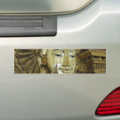 Happy Buddha die geprezen geuren heeft Open Bumpersticker (Op auto)