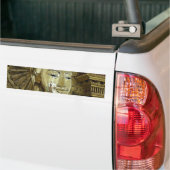 Happy Buddha die geprezen geuren heeft Open Bumpersticker (Op Truck)
