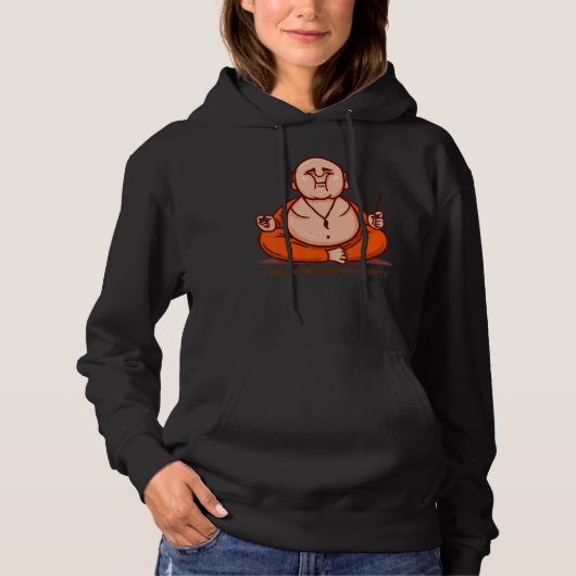 Happy Buddha Loving Kindness Metta Blessing Prayer Hoodie (Voorkant)