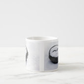 Happy Buddha met sneeuwliefhebber Espresso Kop (Voorkant)