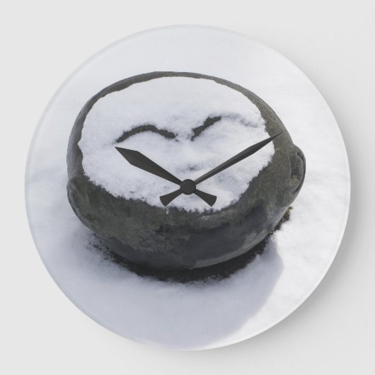 Happy Buddha met sneeuwliefhebber Grote Klok (Voorkant)