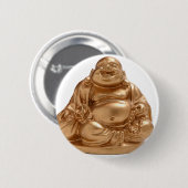 Happy Buddha Ronde Button 5,7 Cm (Voorkant /achterkant)