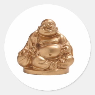 Happy Buddha Ronde Sticker