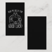 Happy Buddha Rub mijn Belly voor geluk boeddhist Visitekaartje (Voorkant / Achterkant)